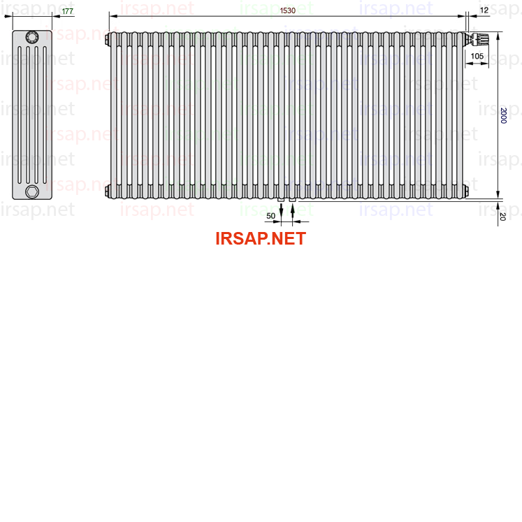 Радиатор IRSAP Tesi 52000/34 T52 CL 01